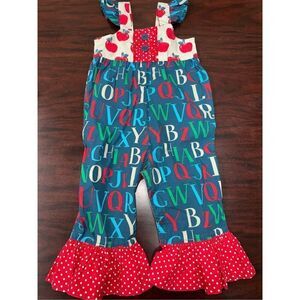 Eleanor Rose Kids Alphabet School Pantsuit Size 2